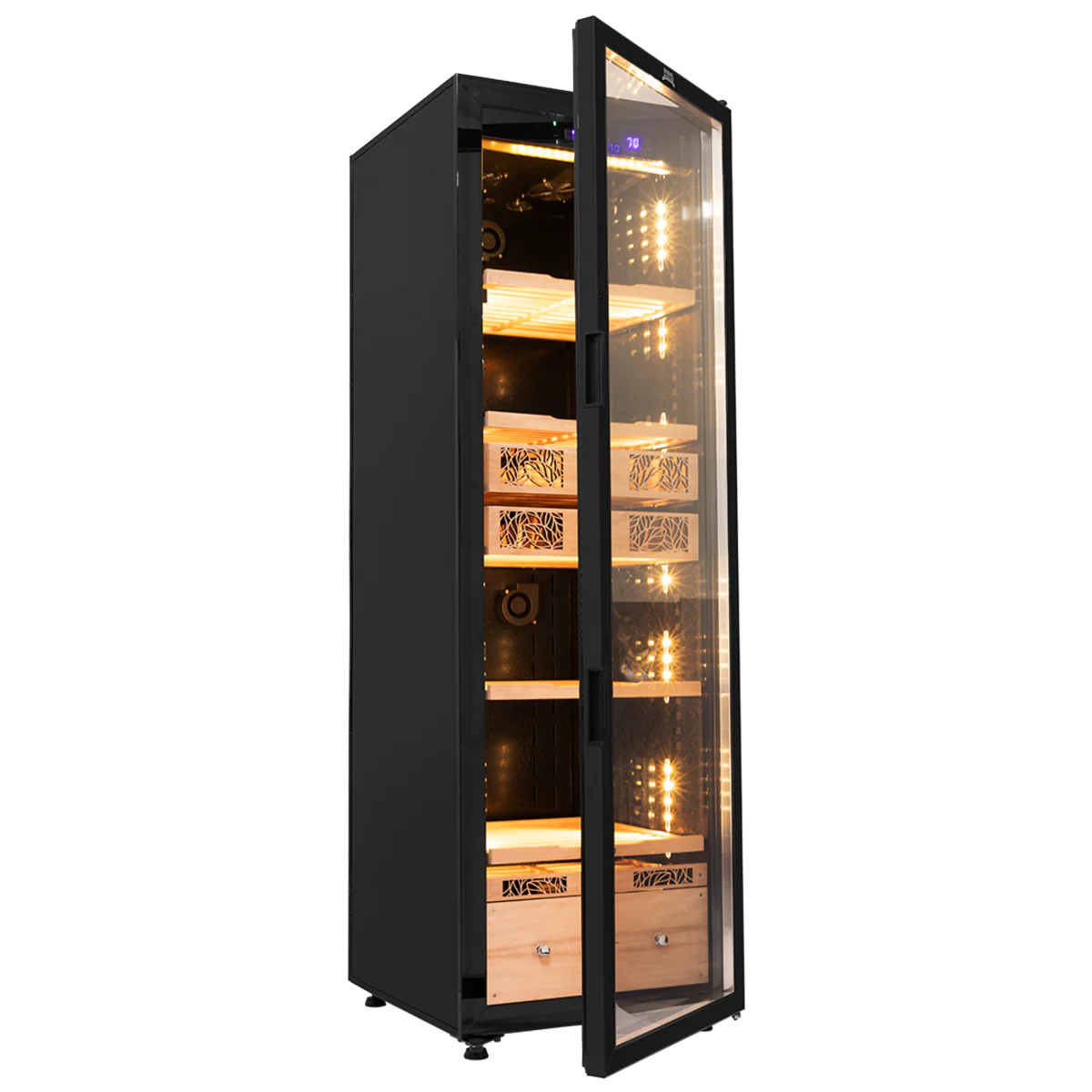 Humidor Supreme Electronic 9000 Cigar Cabinet 2000-2500 Cigar Capacity in Black - Image 5