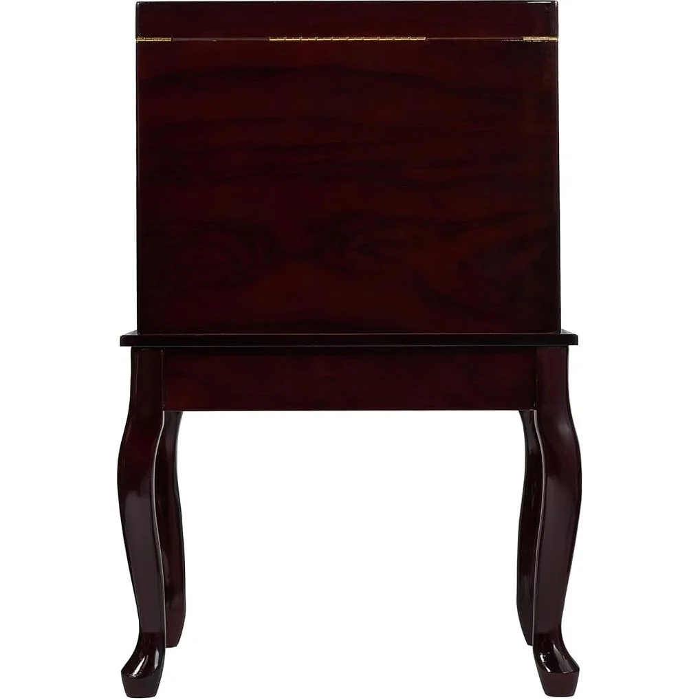 Humidor Supreme Geneve Rosewood Burl End Table Humidor 500 Cigars - Image 6
