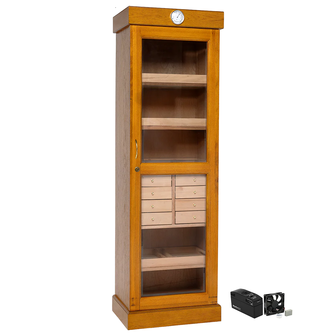 Humidor Supreme Display Humidor Tower 3000 Cigar Capacity