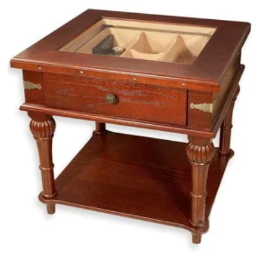 Humidor Supreme Scottsdale Solid Wood End Table Humidor 300 Cigar Capacity