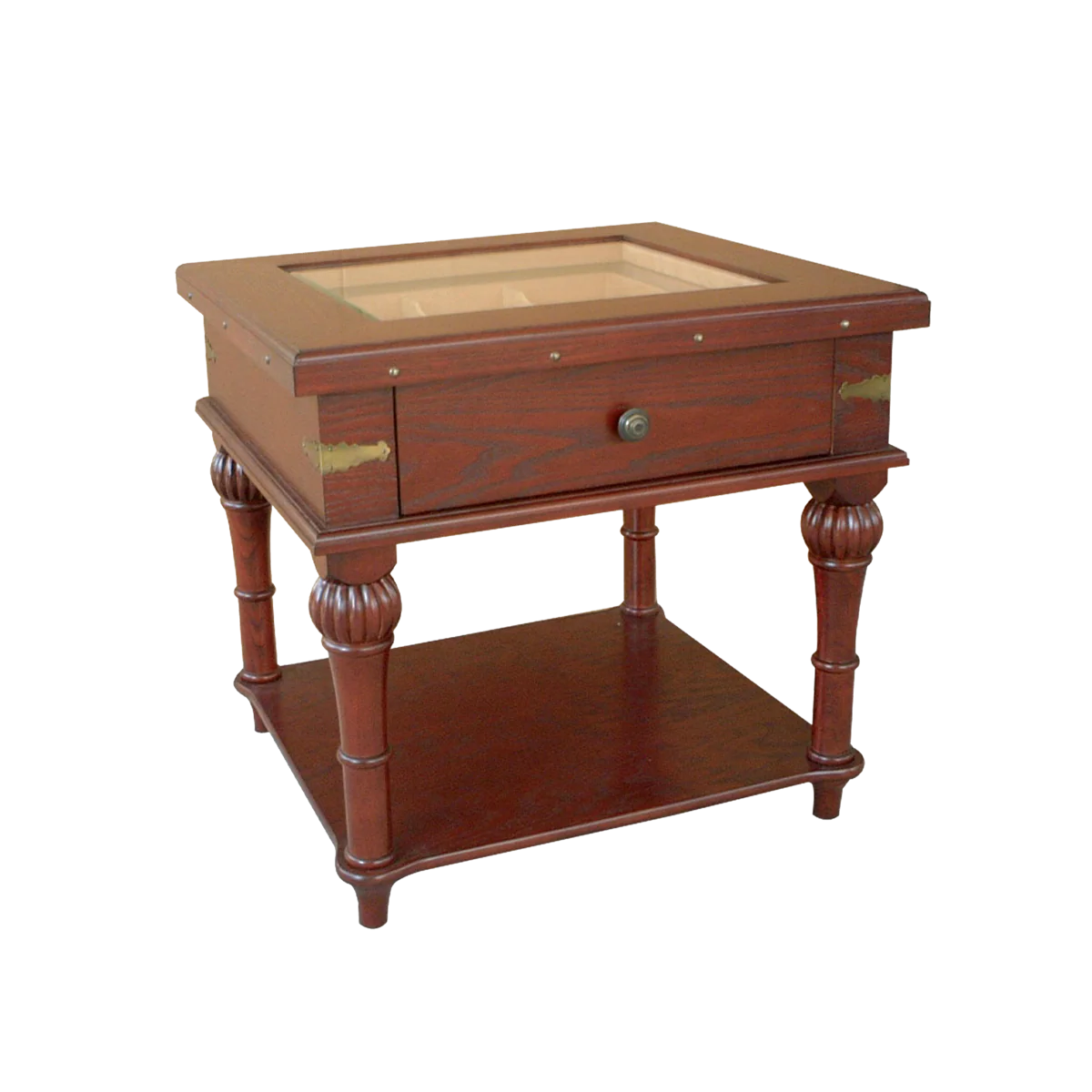 Humidor Supreme Scottsdale Solid Wood End Table Humidor 300 Cigar Capacity - Image 2