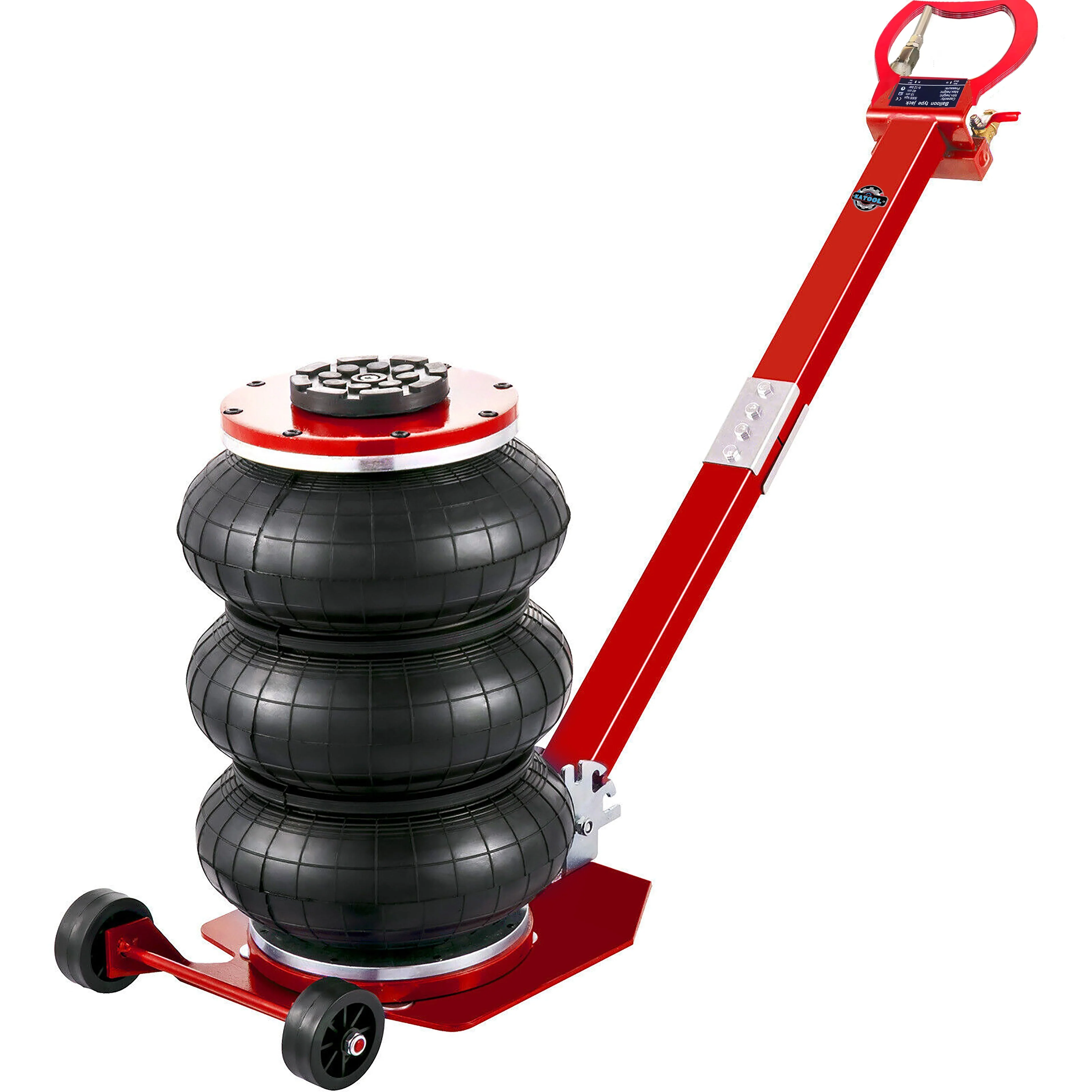 Katool KT-AJ50 Bag 5 Ton Red Pneumatic Jack Car Lift Compressed