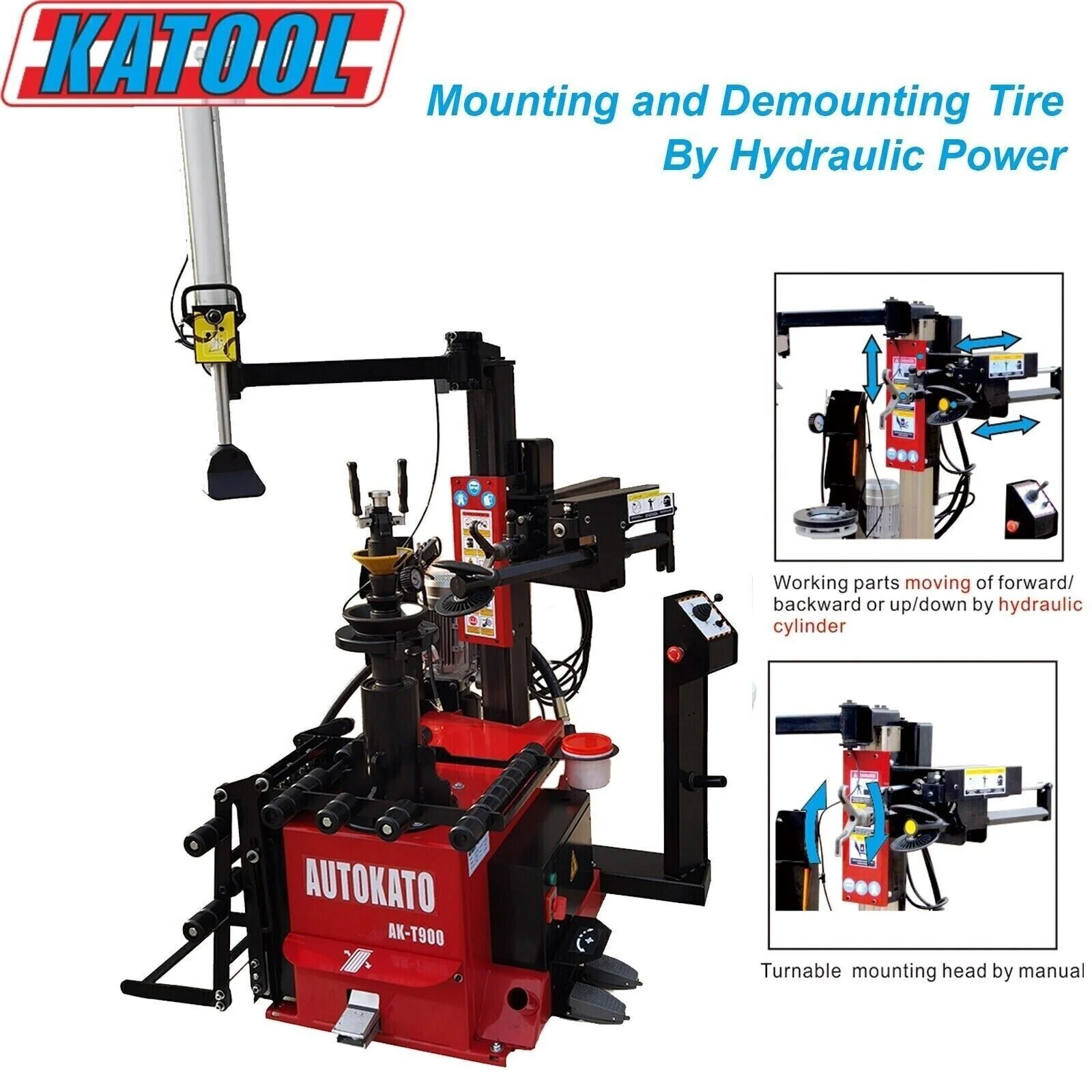 Katool AK-T900 Hydraulic Tire Changer and KT-B750 Wheel Balancer Combo - Image 2