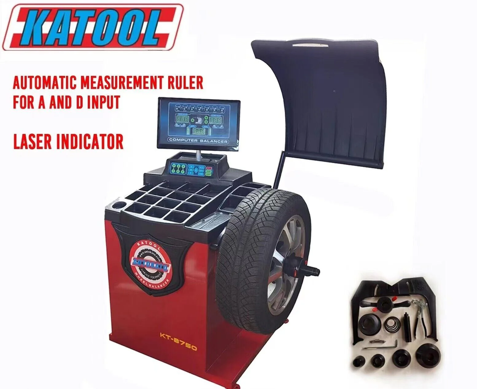 Katool AK-T900 Hydraulic Tire Changer and KT-B750 Wheel Balancer Combo - Image 5