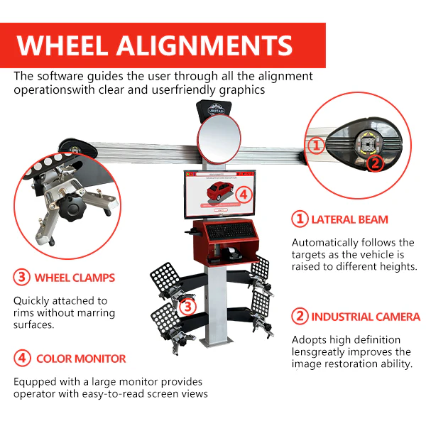Katool KT-AV533 3D Wheel Alignment Machine Professional Wheel Aligner - Image 3