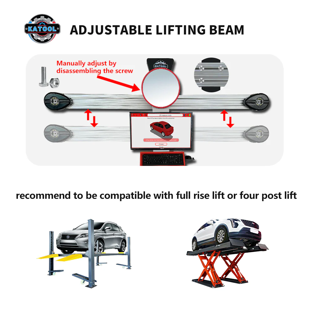 Katool KT-AV533 3D Wheel Alignment Machine Professional Wheel Aligner - Image 4