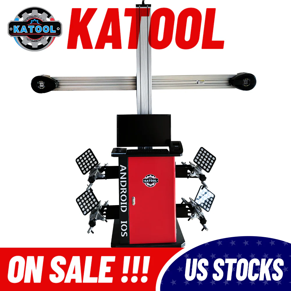 Katool KT-AV9 Wheel Alignment Machine Full-Automatic Works on 2 Post & Scissor Lift