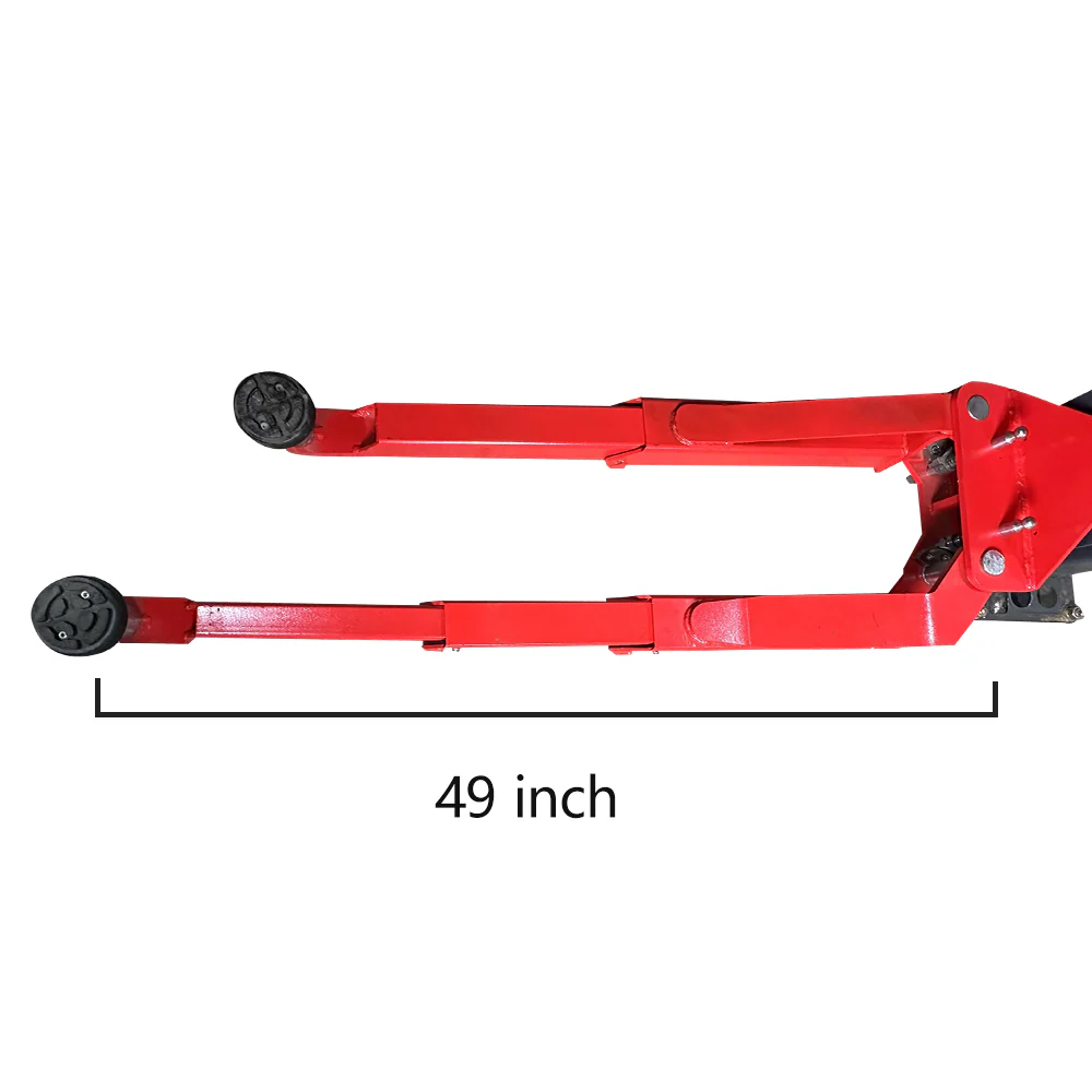 Katool KT-AS110D 11,000 lb Two-Post Asymmetrical Car Lift - Image 2