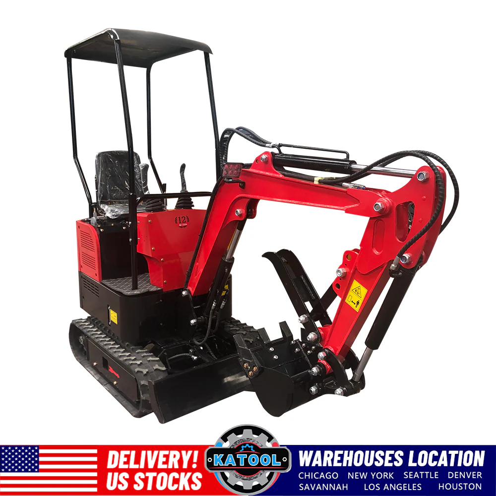 Katool KT-EX20 Mini Excavator Crawler with Mechanical Thumb B&S Gas Engine
