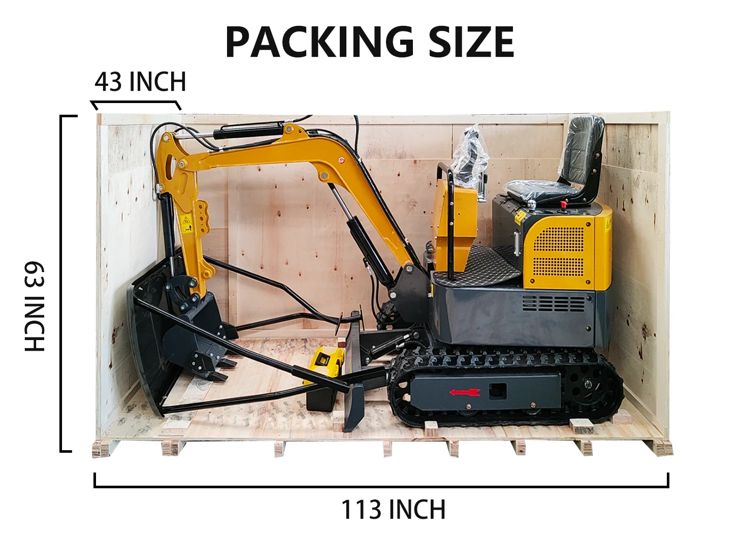 Katool KT-EX20 Mini Excavator Crawler with Mechanical Thumb B&S Gas Engine - Image 12