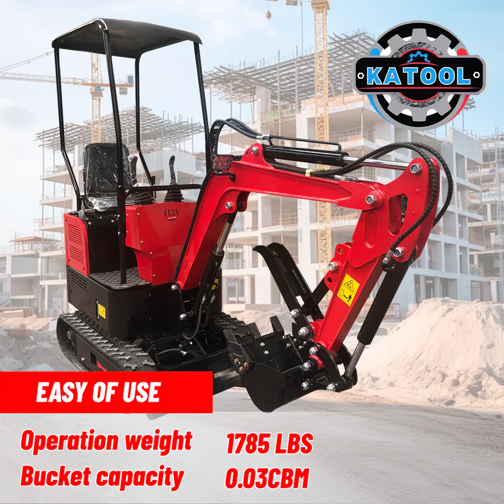 Katool KT-EX20 Mini Excavator Crawler with Mechanical Thumb B&S Gas Engine - Image 5