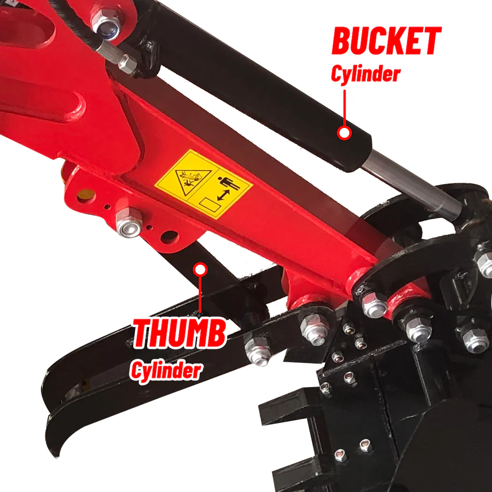 Katool KT-EX20 Mini Excavator Crawler with Mechanical Thumb B&S Gas Engine - Image 6