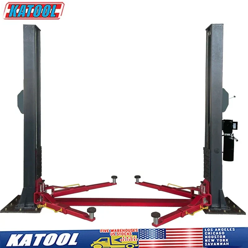 Katool KT-H120D 12,000 lb Two-Post Hydraulic Car Lift - Image 2