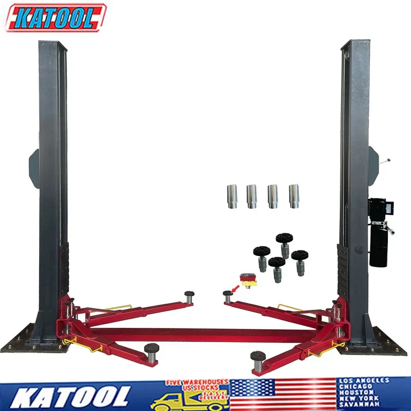 Katool KT-H120D 12,000 lb Two-Post Hydraulic Car Lift - Image 3