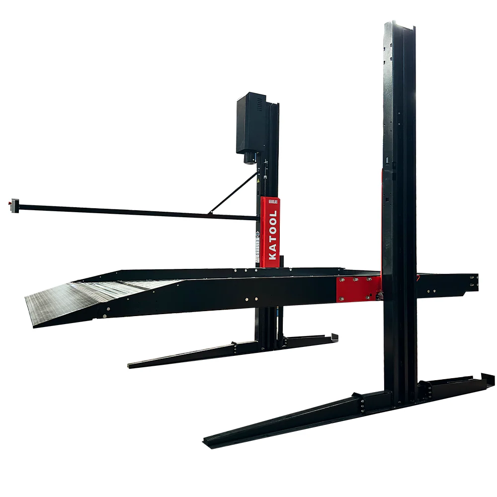 Katool KT-P2700 6600 lbs Two Post Floor Plate Car Parking Lift