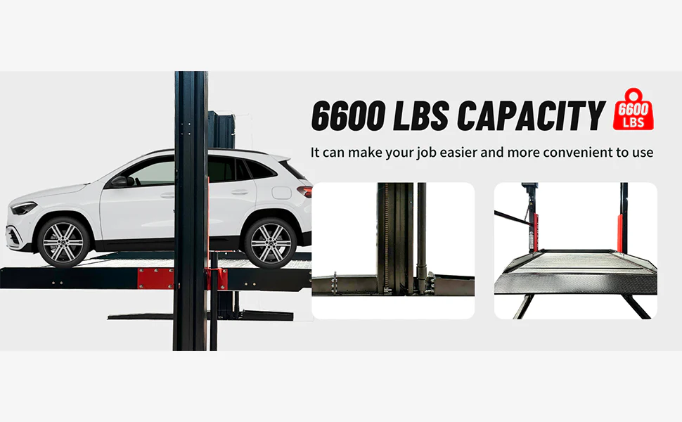 Katool KT-P2700 6600 lbs Two Post Floor Plate Car Parking Lift - Image 19
