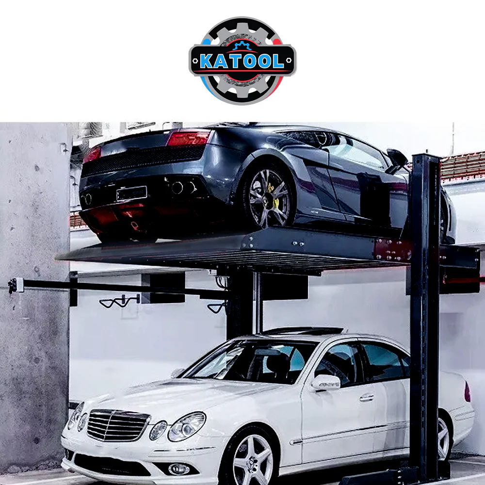 Katool KT-P2700 6600 lbs Two Post Floor Plate Car Parking Lift - Image 21