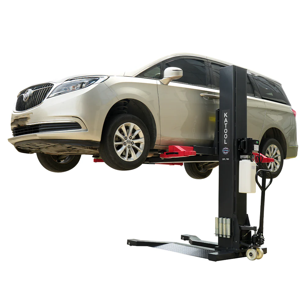 Katool KT-SPL700 7,000 lb Portable Single-Post Vehicle Lift 110V Hydraulic - Image 14