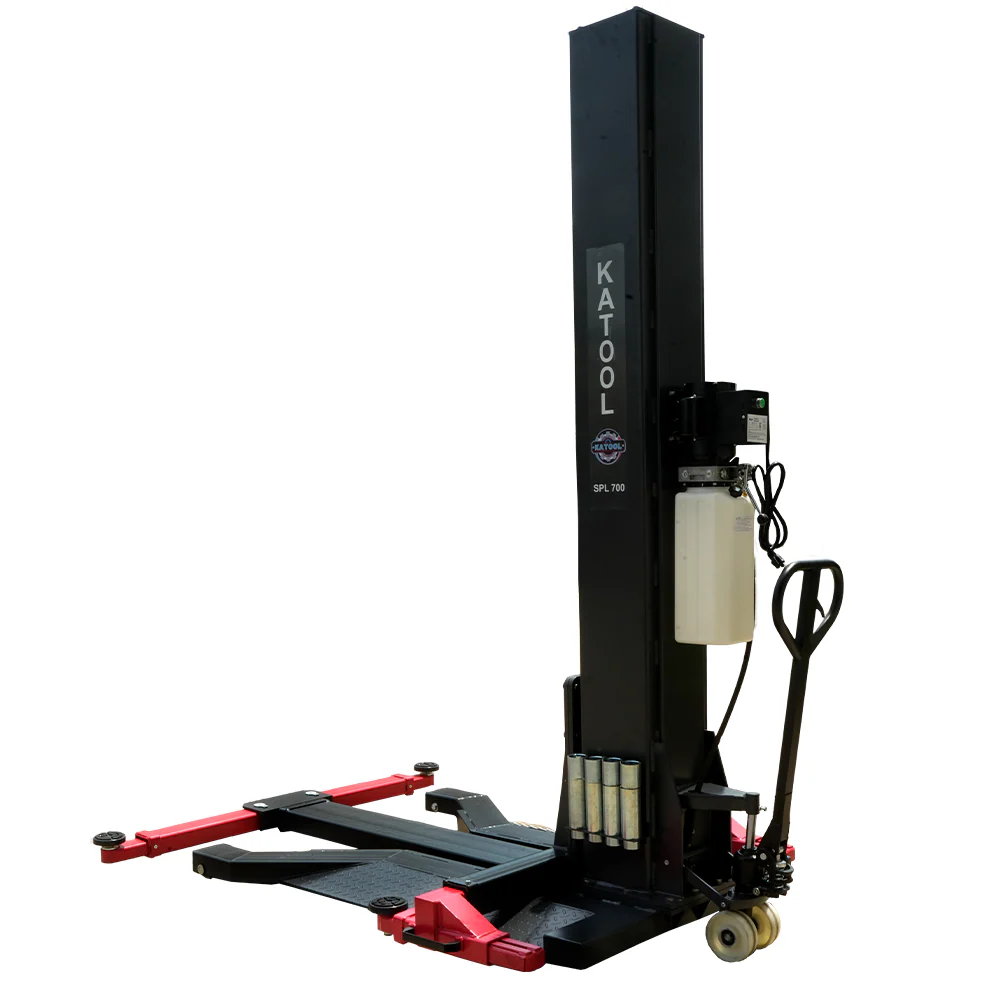 Katool KT-SPL700 7,000 lb Portable Single-Post Vehicle Lift 110V Hydraulic - Image 18