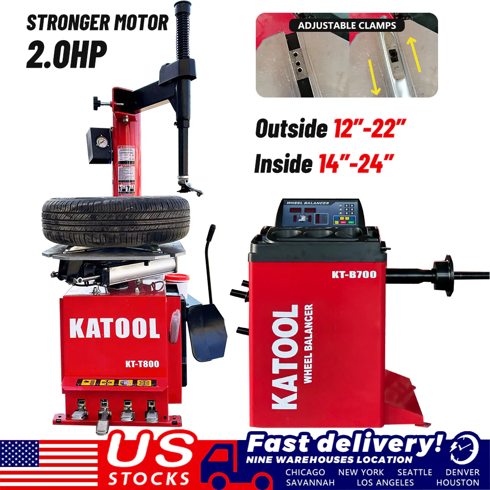 Katool KT-T800 Tire Changer and KT-B700 Wheel Balancer Combo - Image 2