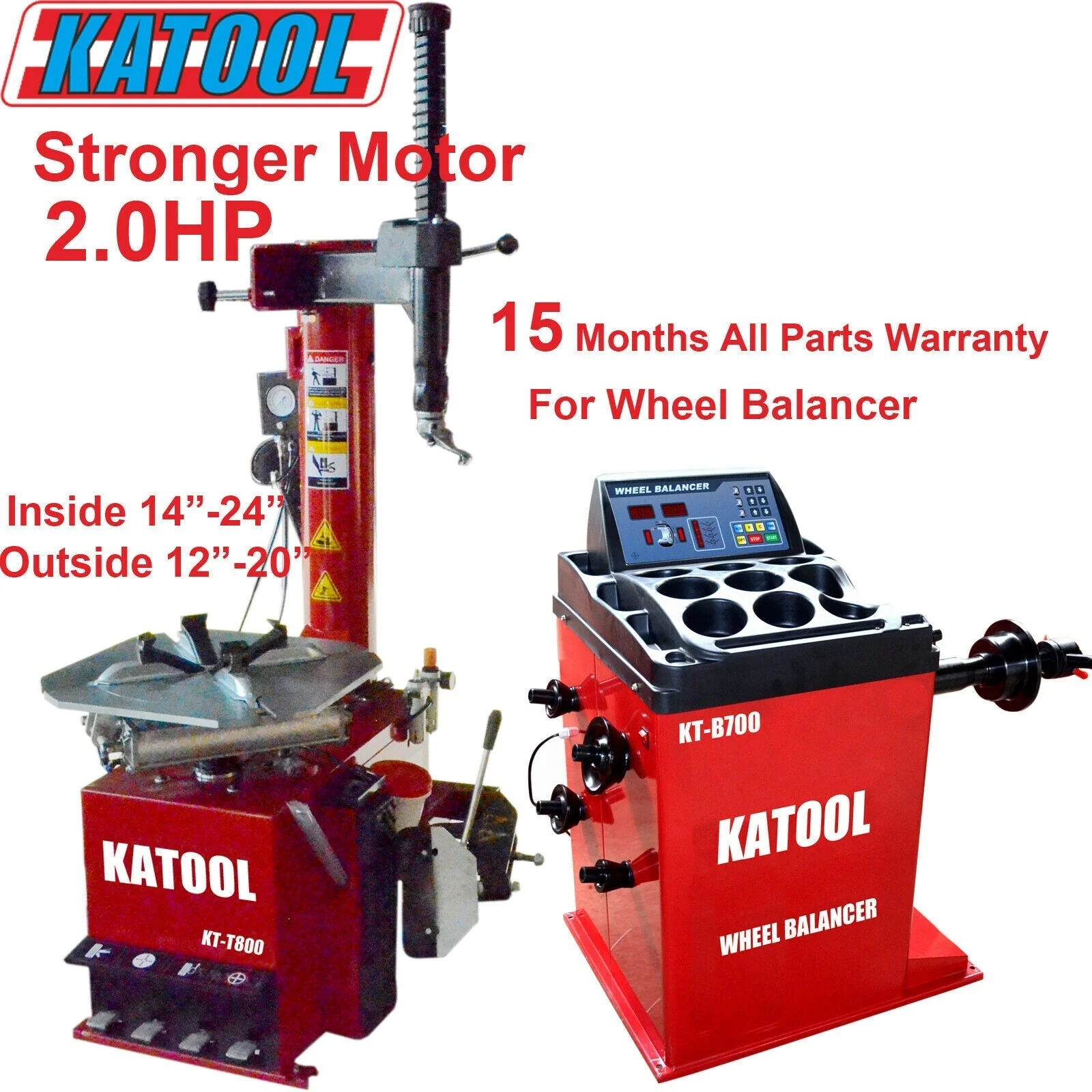 Katool KT-T800 Tire Changer and KT-B700 Wheel Balancer Combo - Image 4