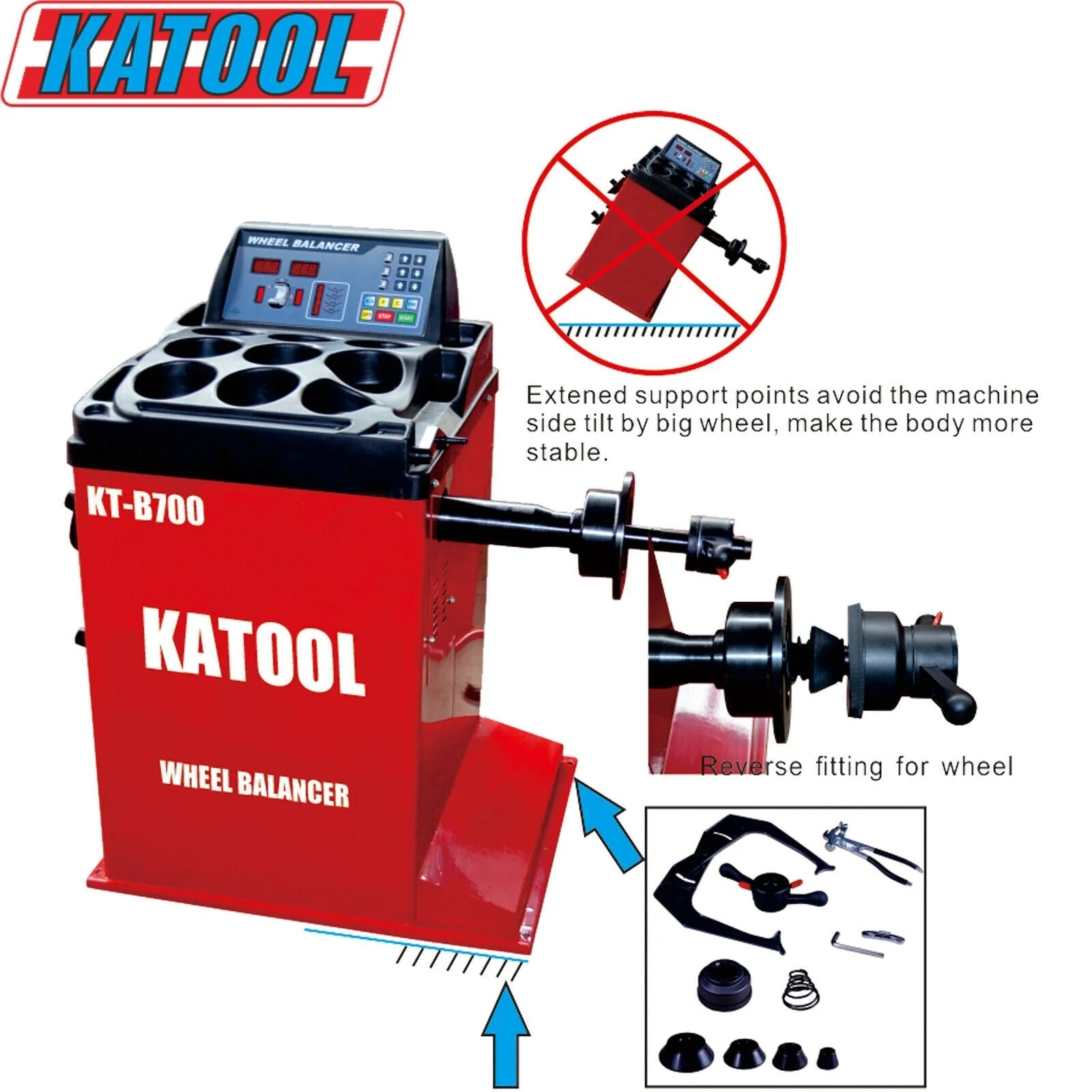 Katool KT-T800 Tire Changer and KT-B700 Wheel Balancer Combo - Image 8
