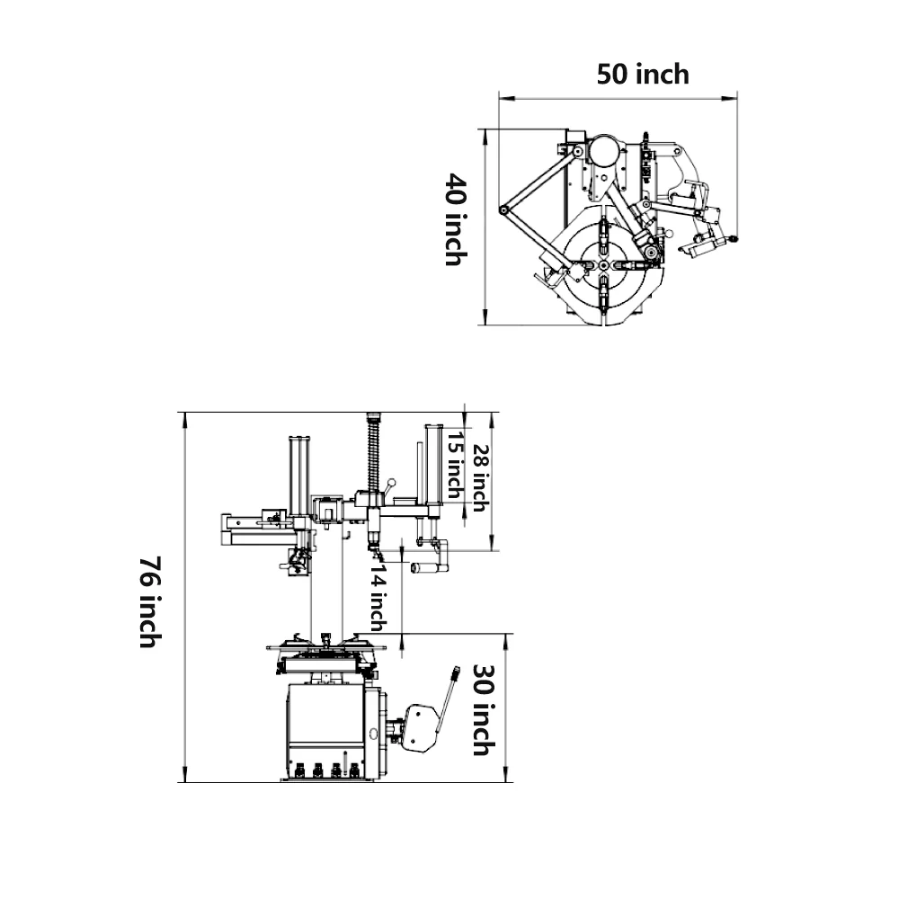 Katool KT-T830 Wheel Clamp Tire Changer Machine 41in Capacity - Image 19