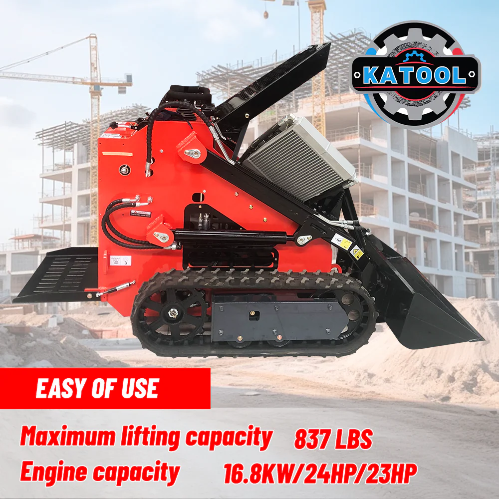 Katool KT-SK28W New Mini Skid Steer Track Loader 23 HP Lifting Capacity 837LBS - Image 10