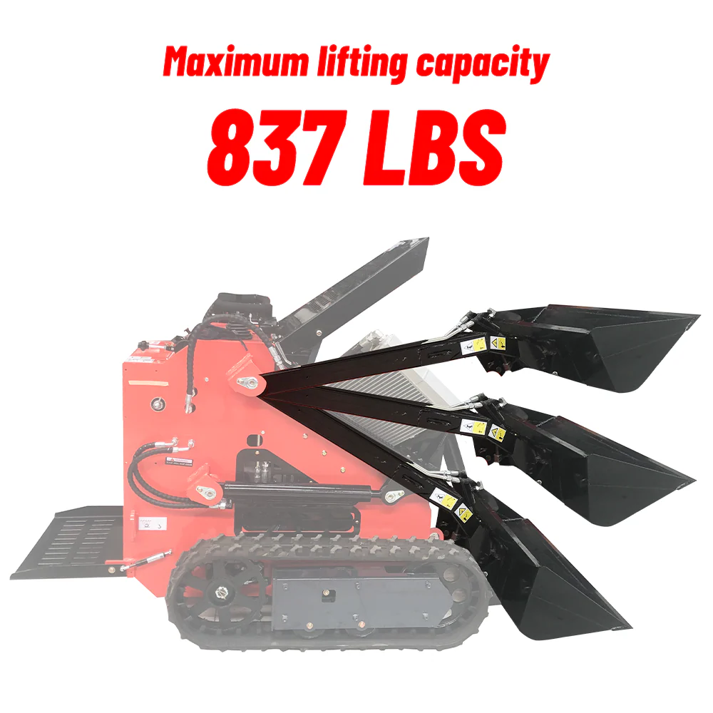 Katool KT-SK28W New Mini Skid Steer Track Loader 23 HP Lifting Capacity 837LBS - Image 11