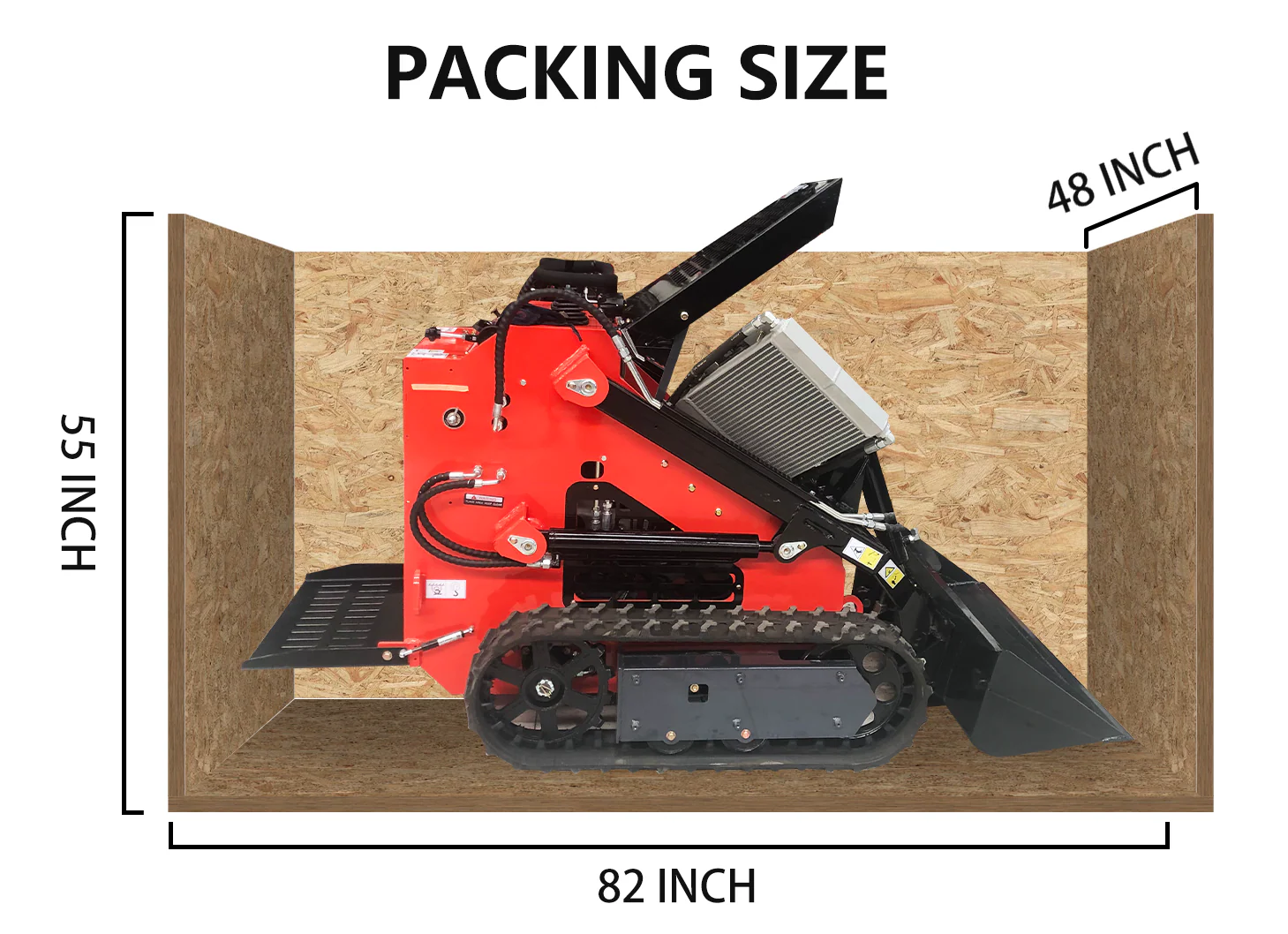 Katool KT-SK28W New Mini Skid Steer Track Loader 23 HP Lifting Capacity 837LBS - Image 14