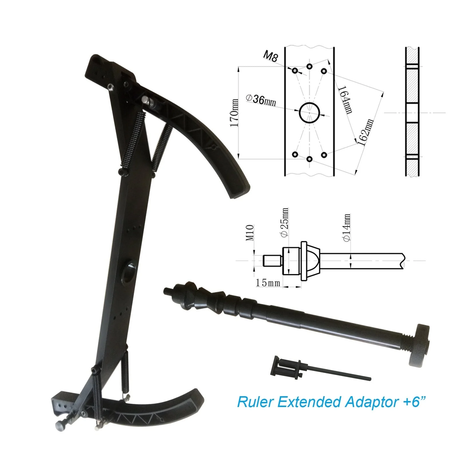 Katool KT-MC2 Motorcycle Wheel Adaptor Compatible with Vehicle Wheel Balancer