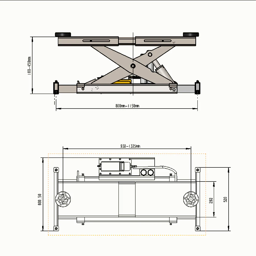 Katool KT-RJ70 Rolling Jack 7000 lbs. Lifting Capacity *Fits KT-4H110, KT-4H950, and KT-4H850* - Image 3