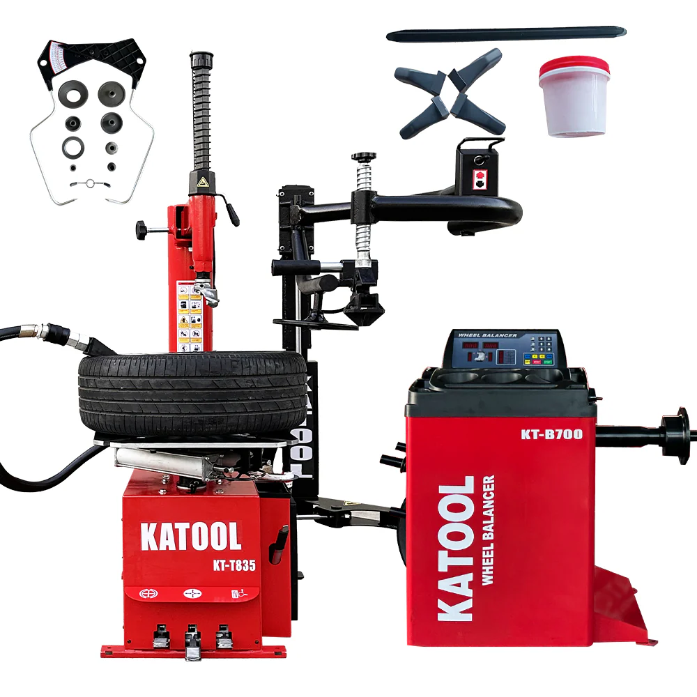 Katool KT-T835 Tire Changer and KT-B700 Wheel Balancer Combo