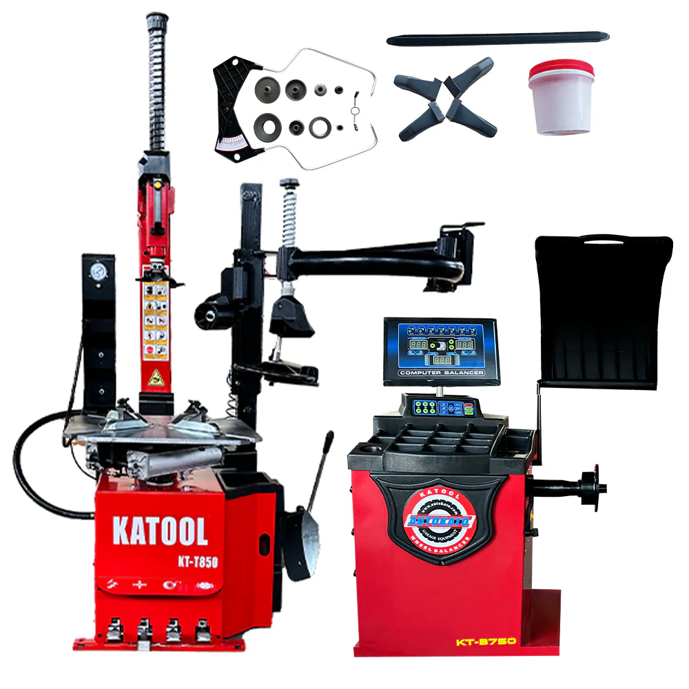 Katool KT-T850 Tire Changer and KT-B750 Wheel Balancer Combo