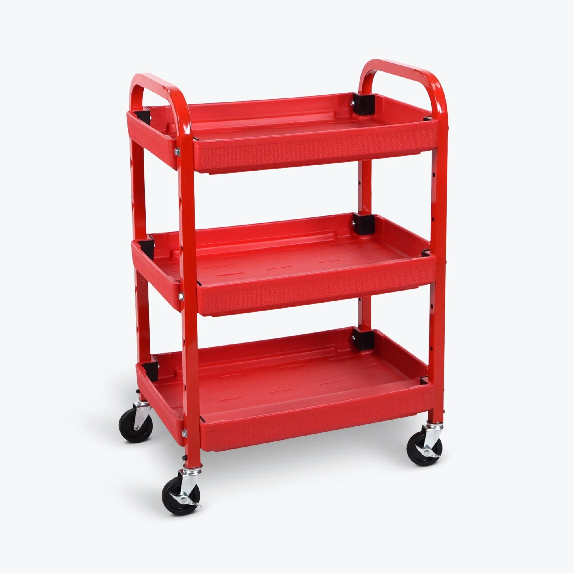 Luxor 3 Shelf Utility Cart Red - Image 5