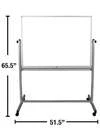 Luxor 48x36 Reversible Magnetic Whiteboard/ Whiteboard - Image 9