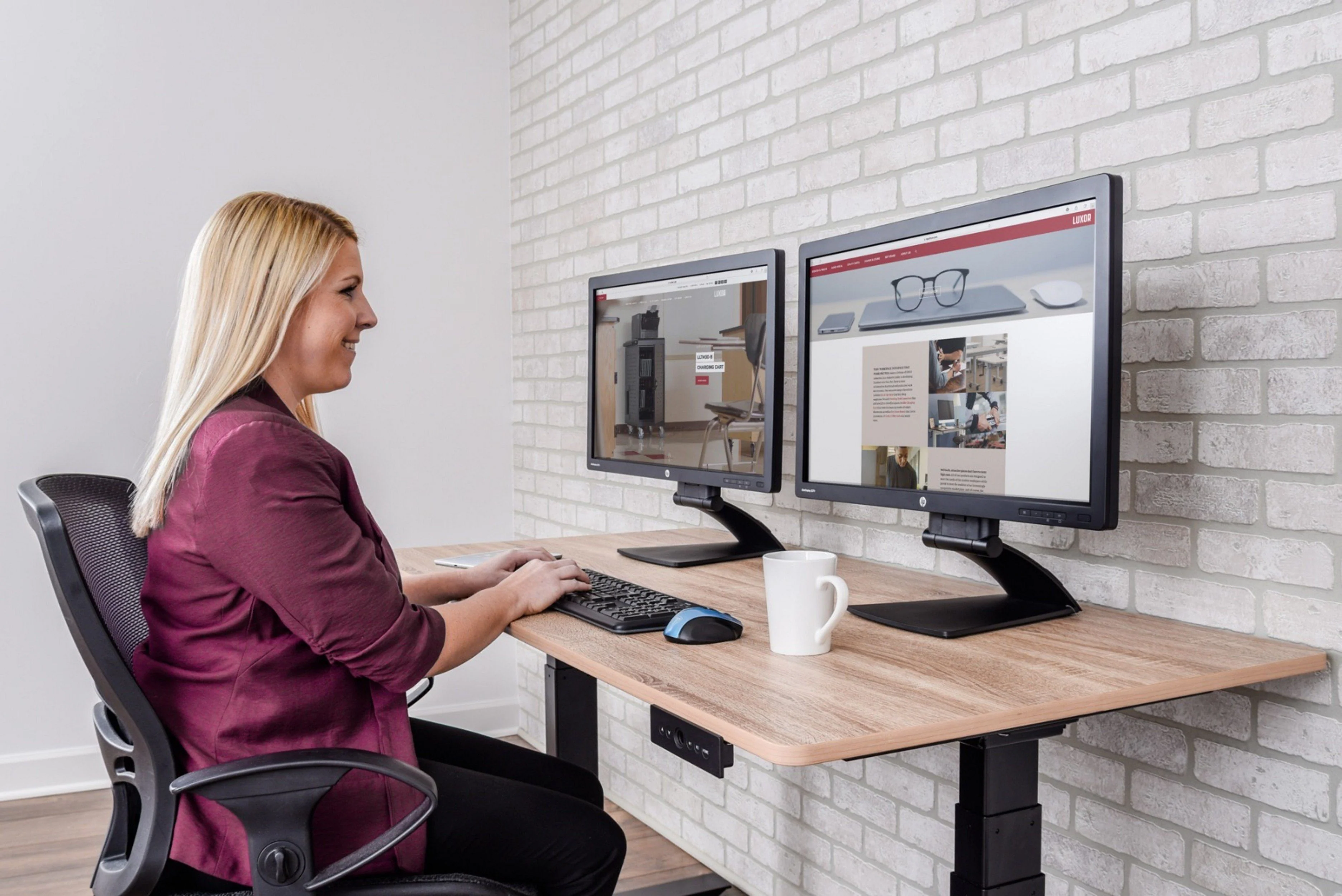 Luxor 60" 3-Stage Dual-Motor Electric Stand Up Desk - Image 3
