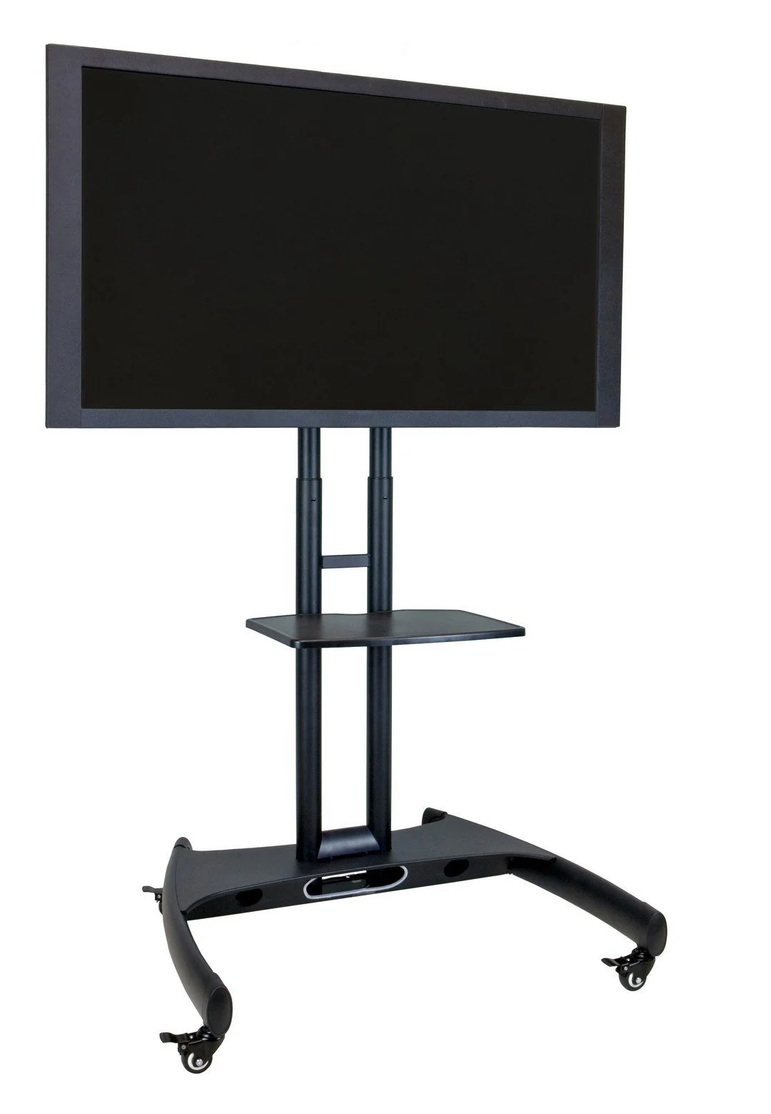 Luxor Adjustable Height Rolling Flat Panel Cart W/ Accessory Shelf - Image 6