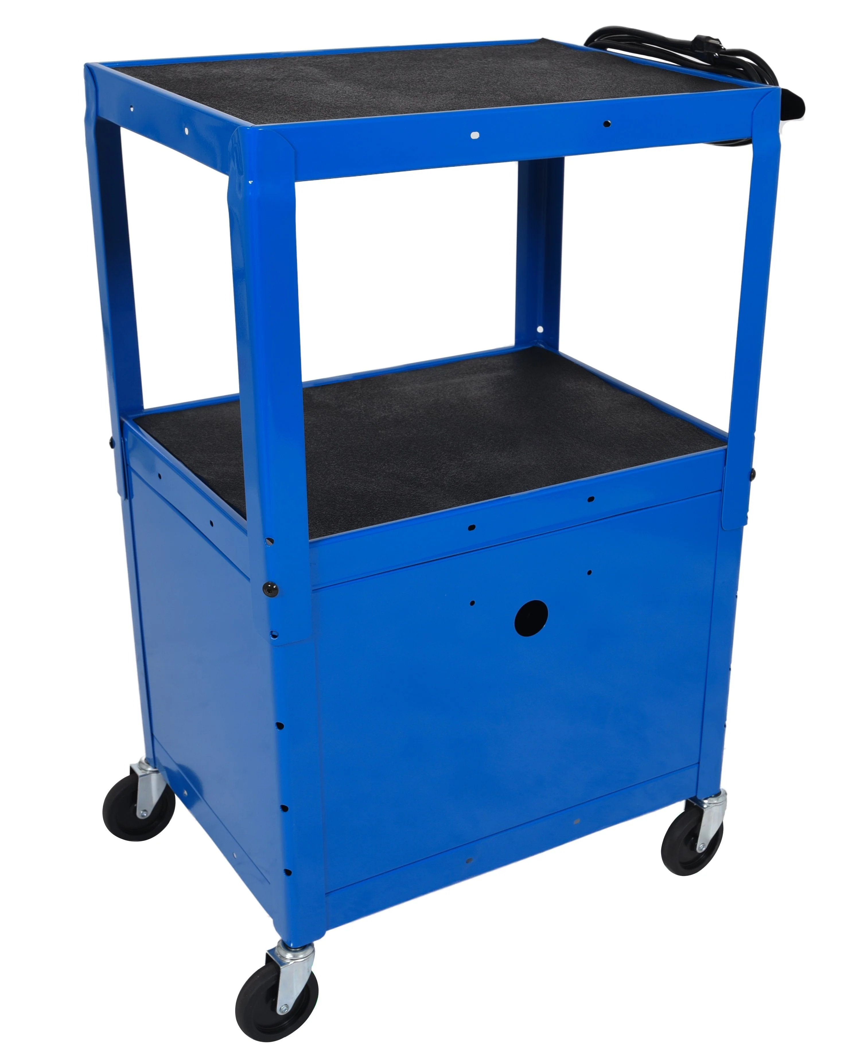 Luxor Blue 42" Adj Height Cart w/ Cabinet - Image 3
