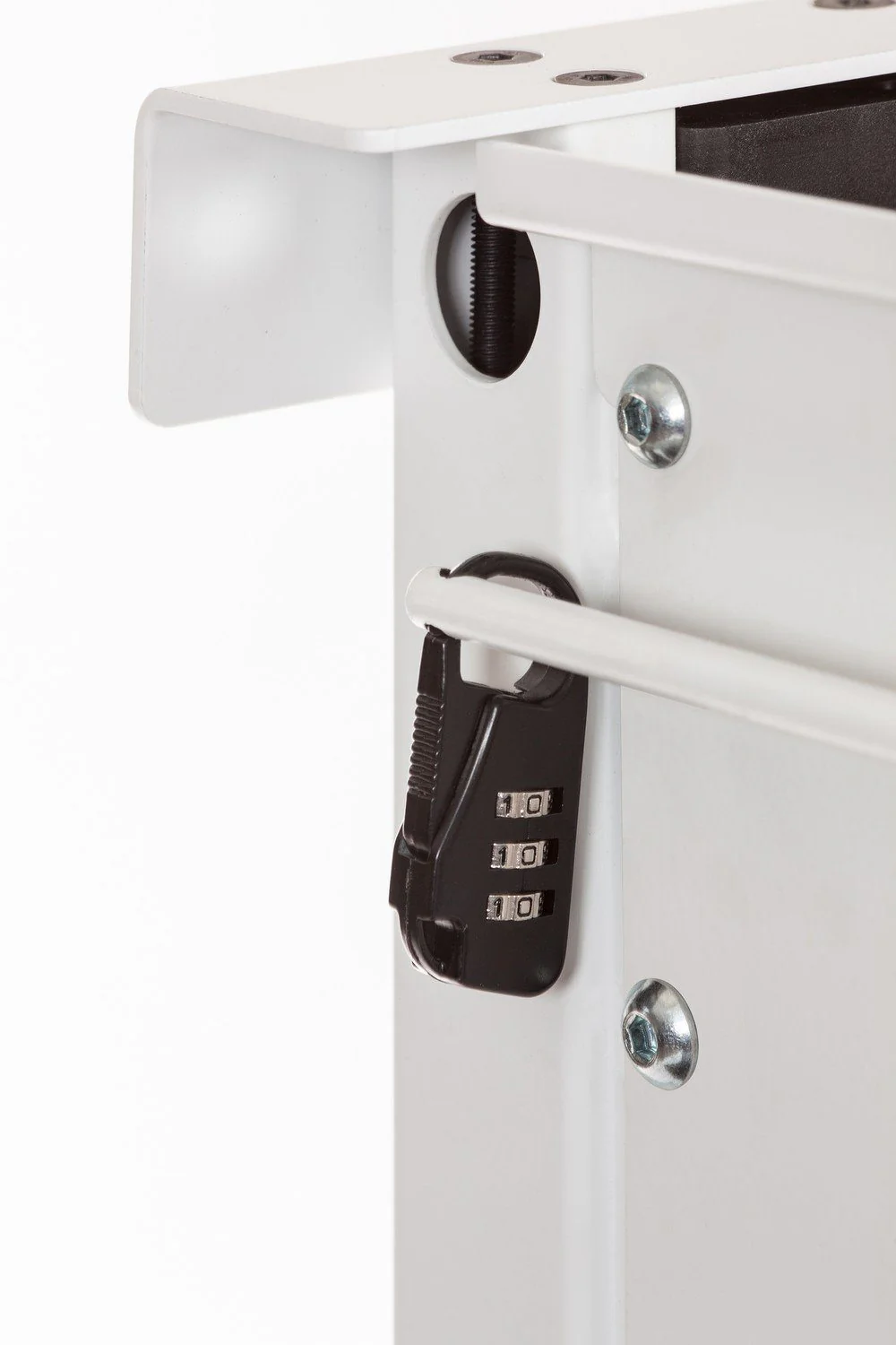 Luxor CLCD Crank Adjustable Flat Panel TV Cart - Image 7
