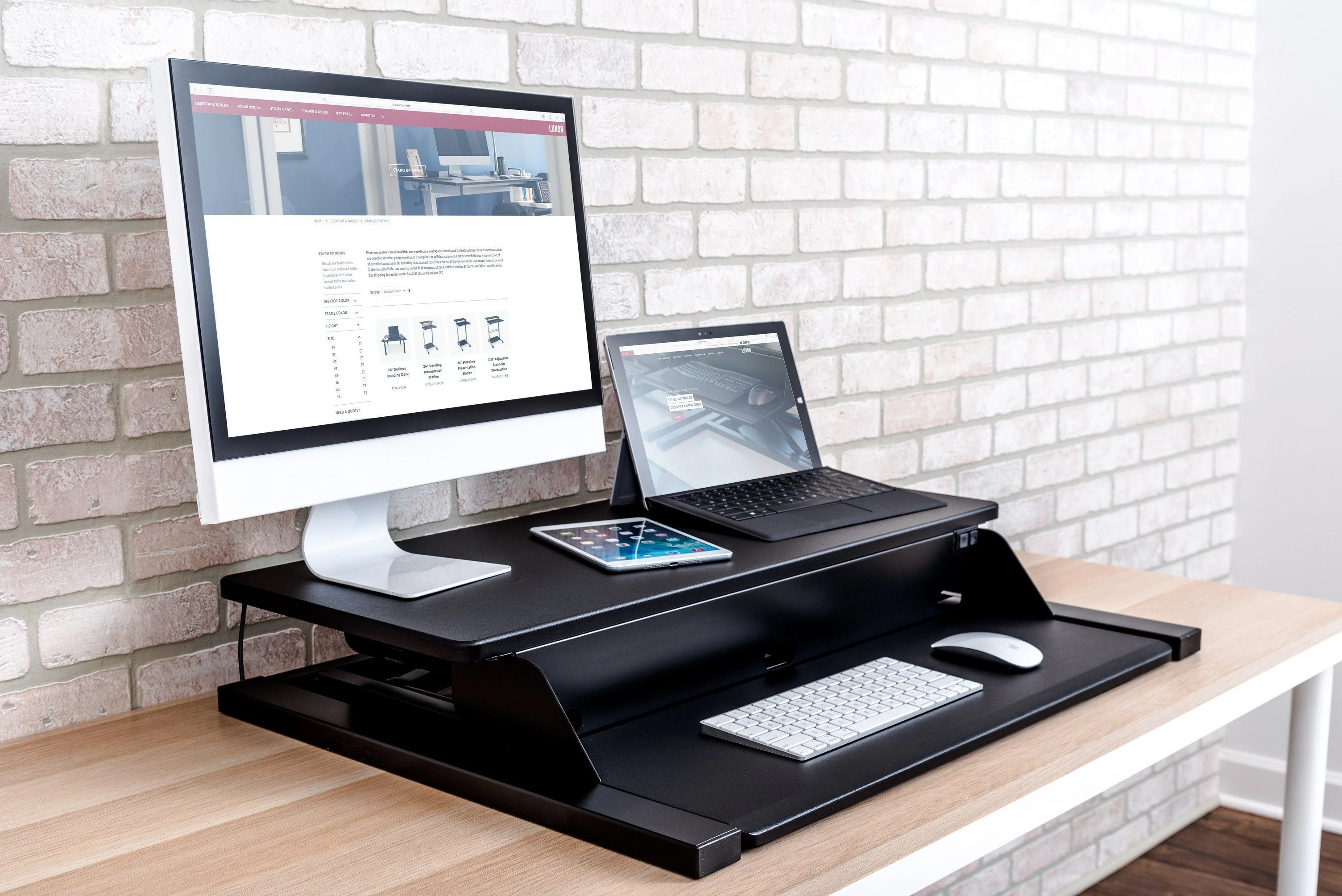 Luxor Electric Level Up Pro 32 Standing Desk Converter - Image 9