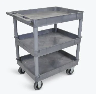 Luxor Gray 24x32 3 Tub Cart W/ SP6 Casters