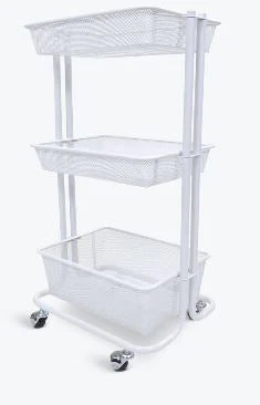 Luxor Kitchen Utility Cart - White
