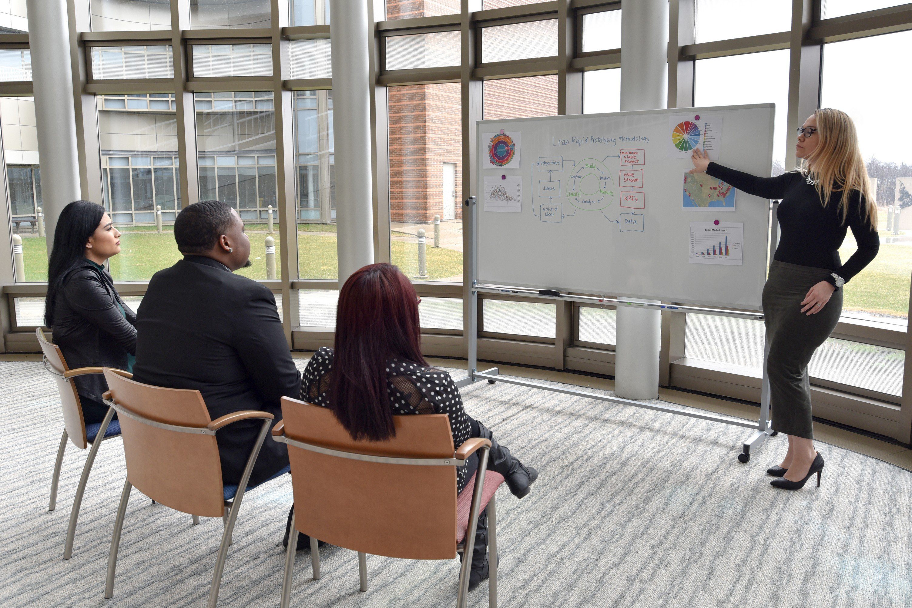 Luxor Reversible Magnetic Mobile 72x40 Whiteboard/ Whiteboard - Image 8