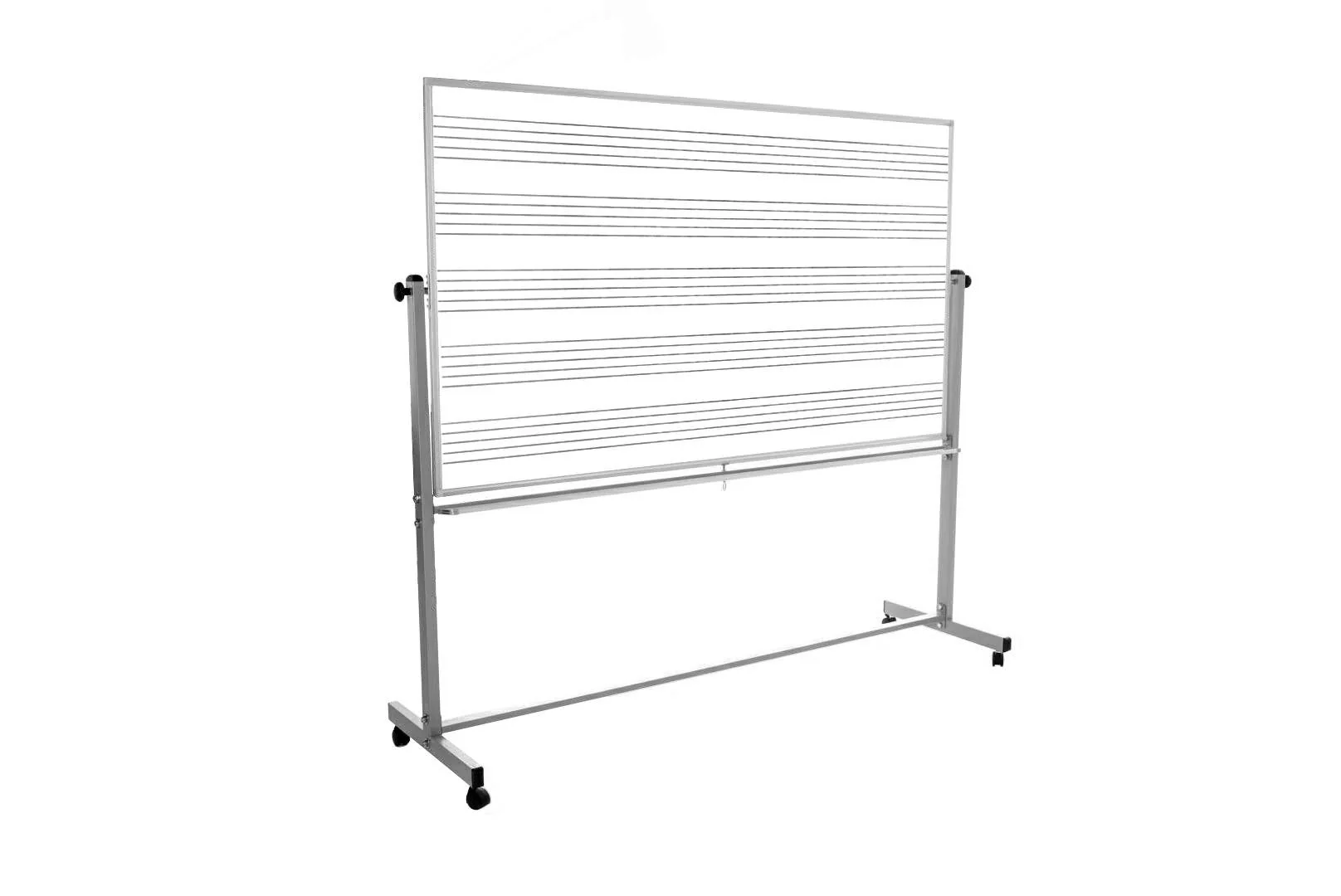 Luxor Reversible Mobile Magnetic 72x48 Magnetic Music Whiteboard - Image 3