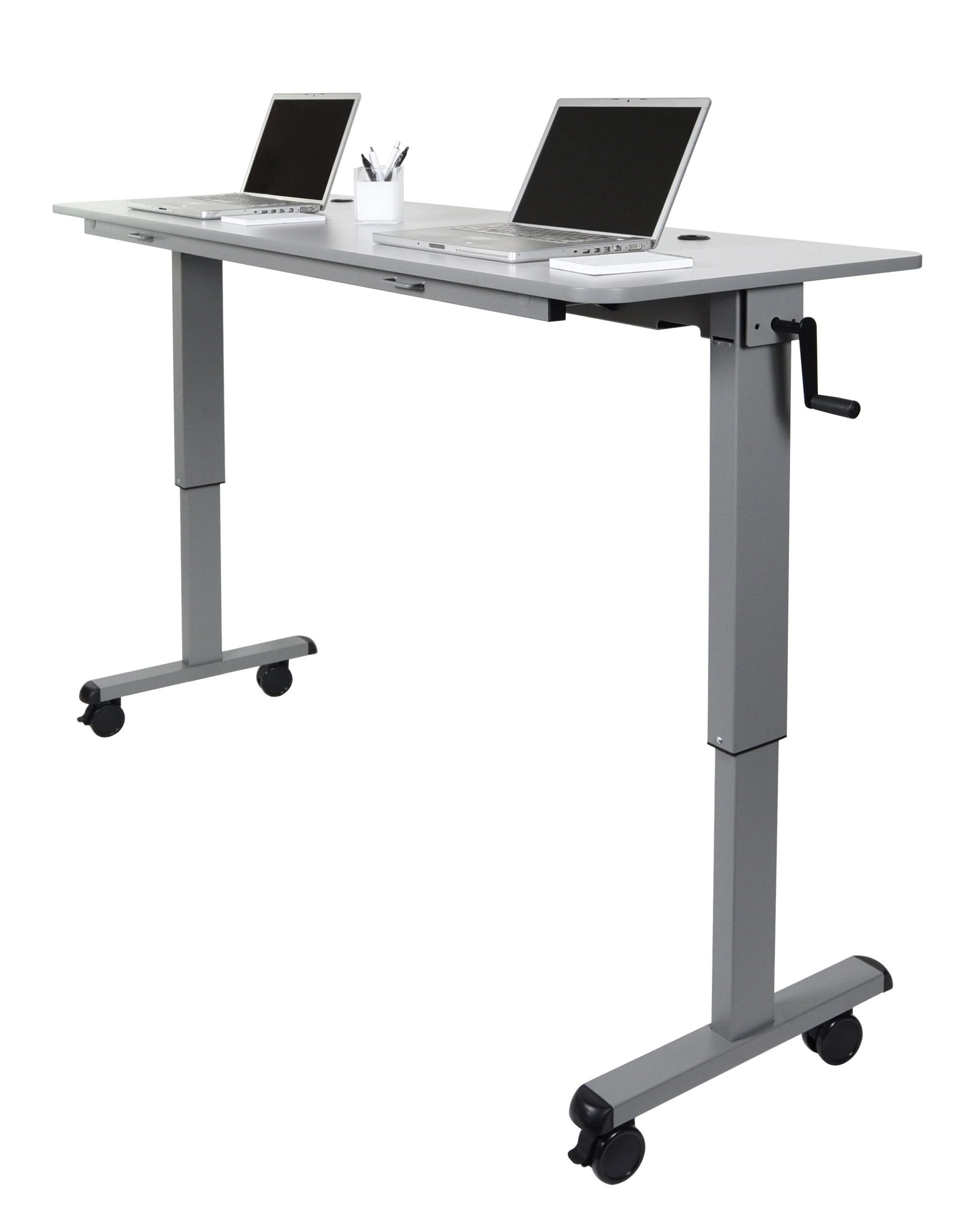 Luxor STAND-NESTC-60 is a 60" Adjustable flip top Table wih a Crank Handle - Image 8