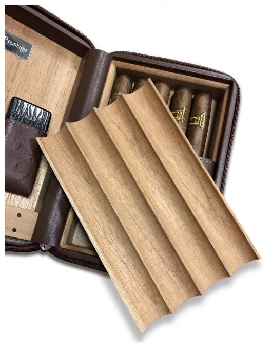 Prestige Import Group Manhattan Leather Travel Humidor Case with Cedar Lining, Accessories - Image 9