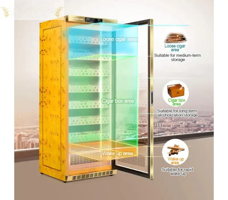 Raching MON3800A Precision Climate-Controlled Electric Cigar Humidor Cabinet 1,500-Cigar Capacity - Image 4
