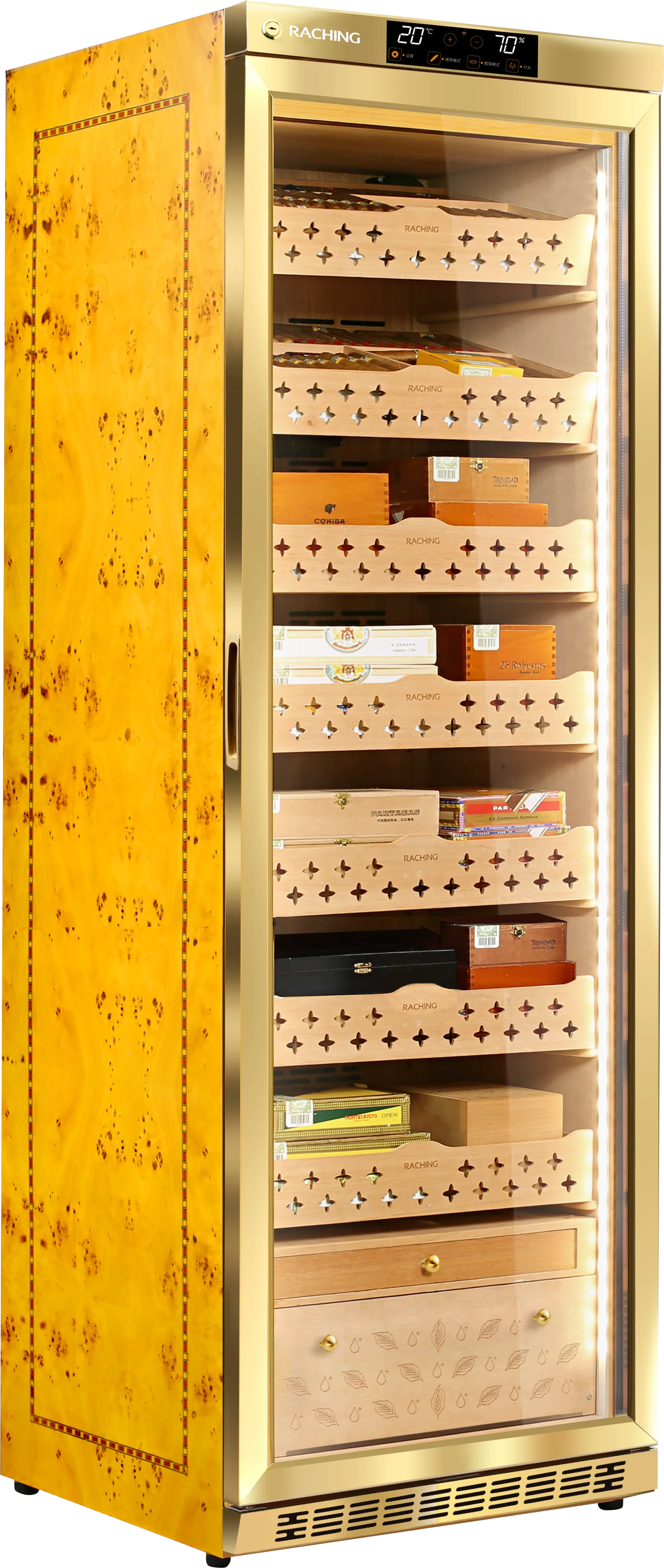 Raching MON3800A Precision Climate-Controlled Electric Cigar Humidor Cabinet 1,800 - cigar - Image 8
