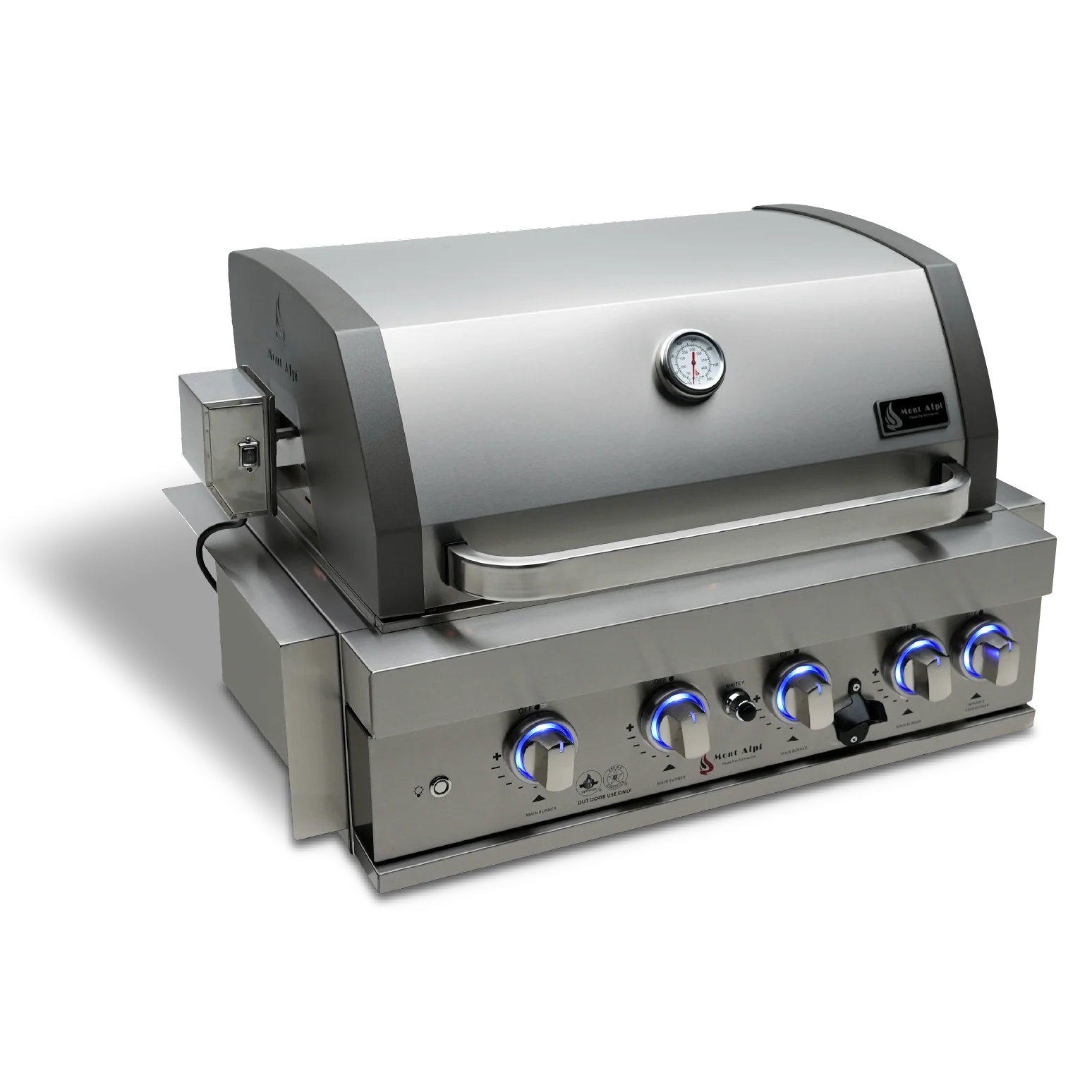 Mont Alpi MABi400 - 32 Inch Built-in Propane Gas Grill Stainless Steel - Image 5